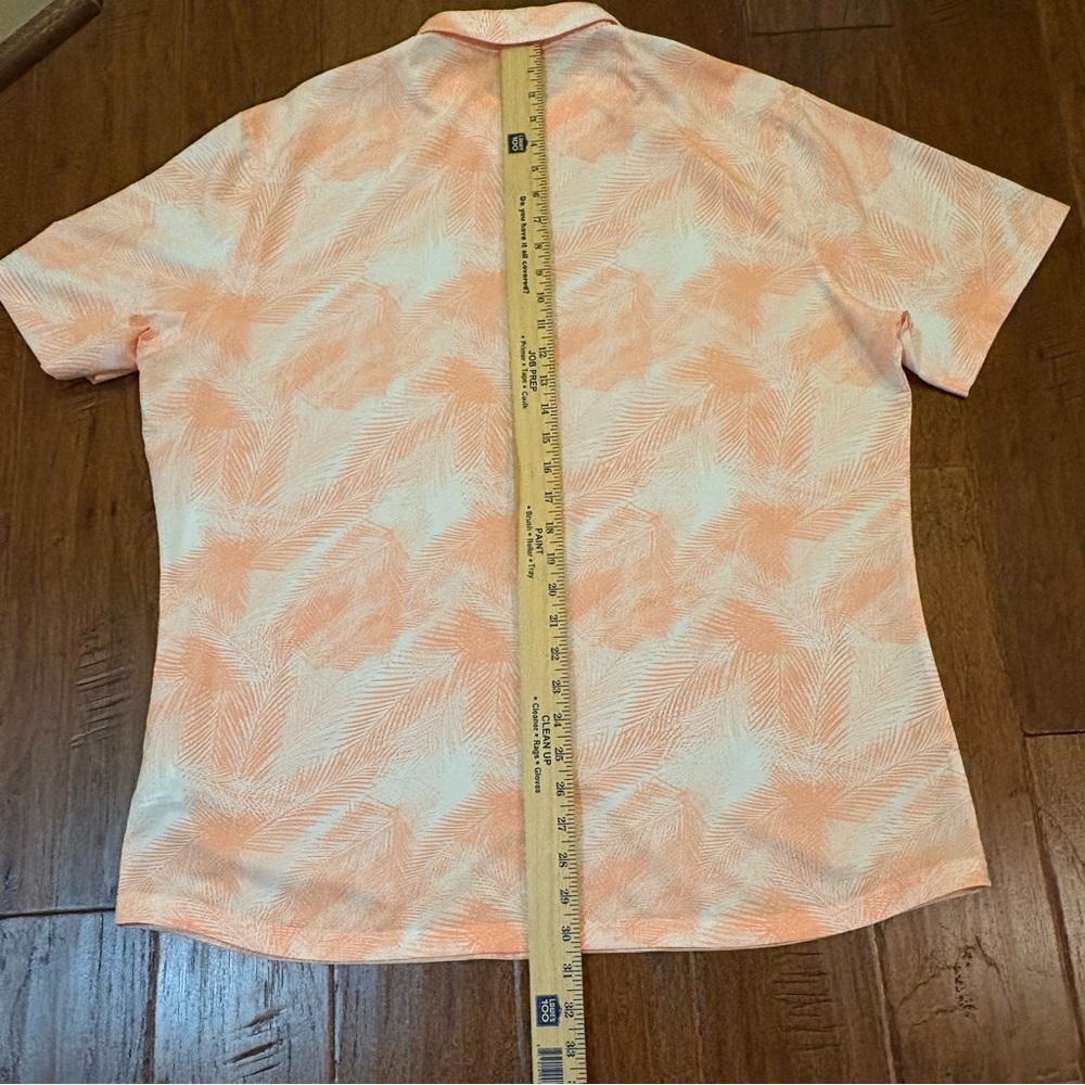 Brand New Mens Puma Tournament Edition Tropical/Palm Stretch Button Down XL‎ - Picture 7 of 8